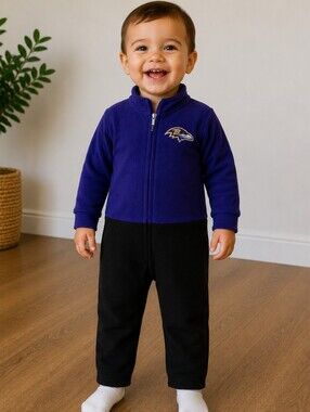 24m Fleece Baltimore Ravens Romper